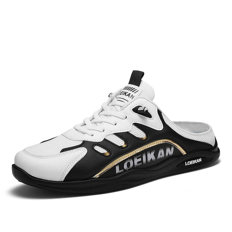 Men's plus size casual mesh slippers summer breathable non-slip walking shoes fashion Baotou comfortable outdoor sports sandals