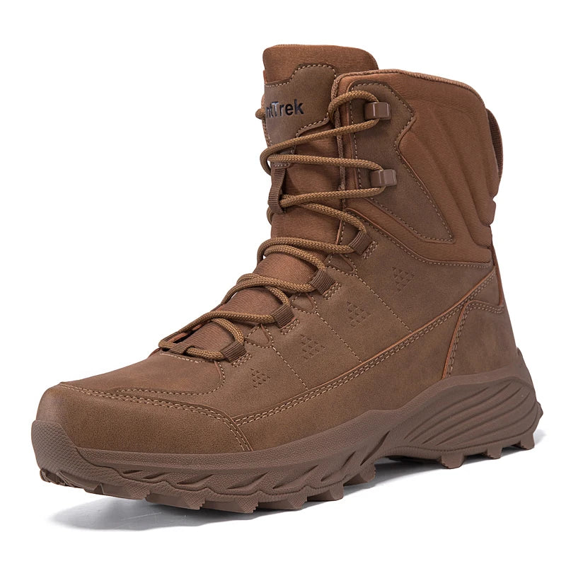Men's training boots four season new anti-slip breathable casual high top outdoor field hiking boots Professional tactical boots