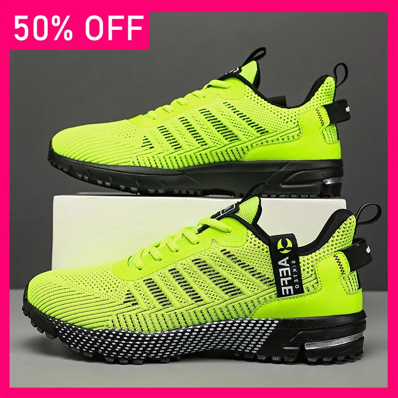 Men Sports Shoes New Comfortable Mesh Soft Breathable Outdoor Fitness Shoes Summer Soft Sole Anti Slip Tennis Shoes for Men