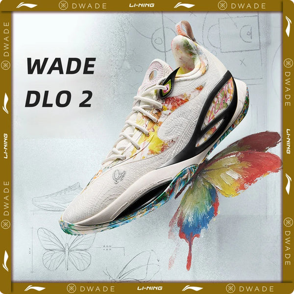 ស្បែកជើងបាល់បោះបុរស Li-Ning Wade DLO 2 On Court BOOM Cushion ស្បែកជើងកីឡាស្រាល ប្រើប្រាស់បានយូរ ABPW013