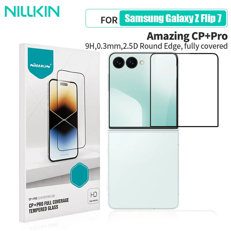 NILLKIN For Samsung Galaxy Z Flip 7 5G Tempered Glass Front Film CP+PRO HD Clear Screen Protector Glass for Samsung Z Flip 7