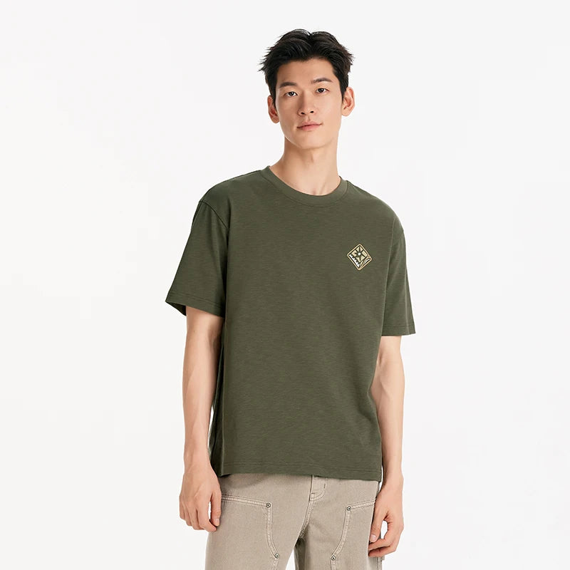 Semir Mens Tshirt 2026 Pure Cotton Knitted Artistic Printed Comfortable Casual Style Soft Daily Wear