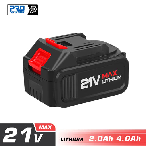 PROSTORMER 21V 2000/4000mAh Li-ion Battery for 21V Series Power Tools Electric Drill Cordless Wrench Angle Grinder Chainsaw