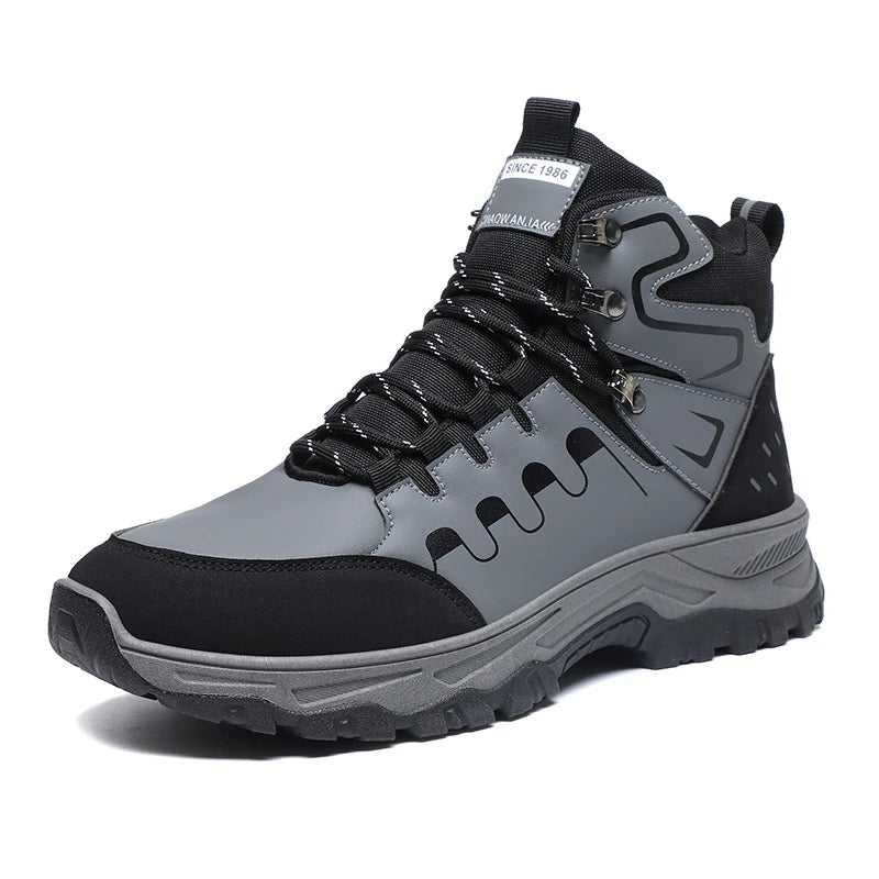 Men's high top boots four seasons casual fashion new soft sole anti slip comfortable outdoor high top boots fashion work boots