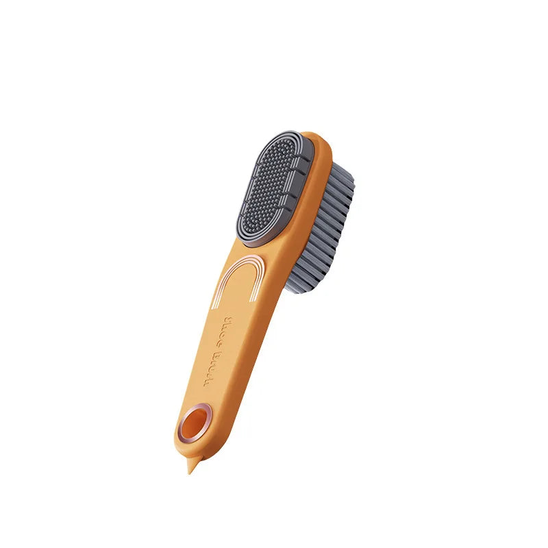 1pc Multi Functional Raw Rubber Suede Shoe Brush Dual Sided Anti Slip Stain Remover For Boots Leather Goods Care,shoe brush