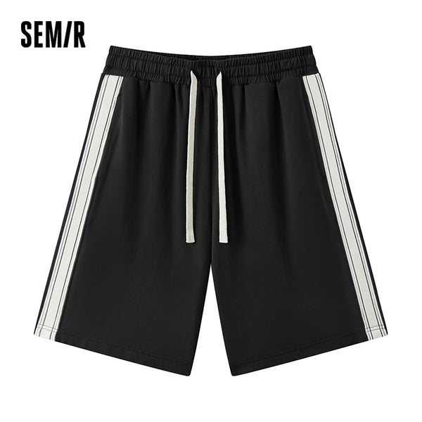ខោបុរស Semir ស្លៀកនៅផ្ទះ រចនាបទស្ព័របែប Vintage ប៉ាក់ពណ៌ Block Webbing អាវយឺតសម្រាប់រដូវក្តៅឆ្នាំ 2026