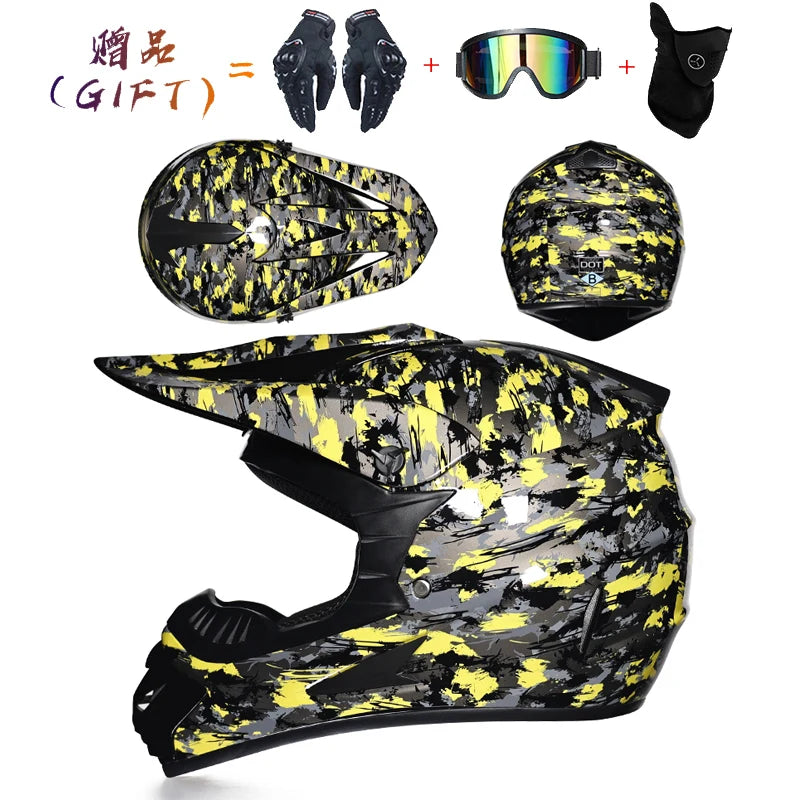 fiery Motocross Helmet Off Road Professional ATV Cross Helmets MTB DH Racing Motorcycle Helmet Dirt Bike Capacete de Moto casco