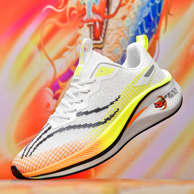 Couples light racing running shoes spring summer new soft sole outdoor casual sports shoes breathable men's women speed sneakers