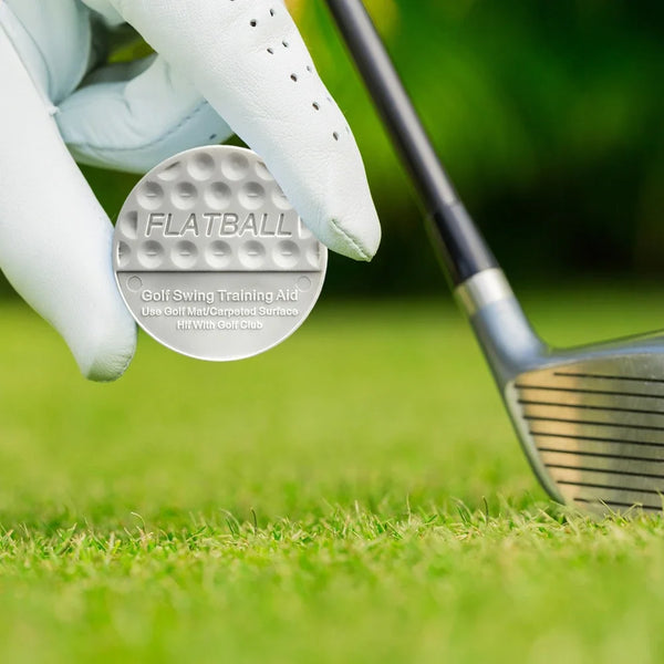 10pcs Golf Flat Balls Swing Trainer Indoor Outdoor Practice To Improve Hit Performance BPQ001