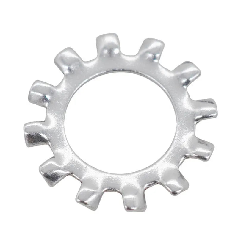 M2 M2.5 M3 M4 M5 M6 M8 M10 M12 M16 1 Types 304 Stainless Steel Internal and External Toointethed Serrated Lock Washer Gasket