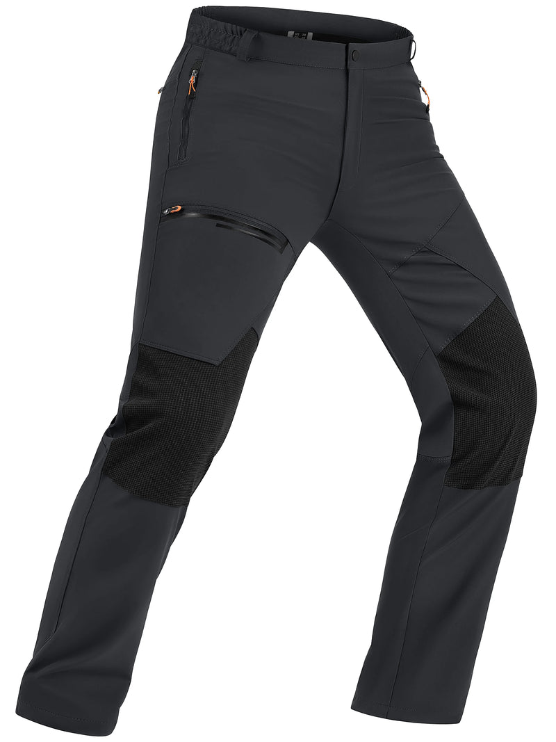 TACVASEN Men's Waterproof Trousers Lightweight Quick Dry Outdoor Work Pants Stretch Windproof Comfort Pants With 4 Pockets