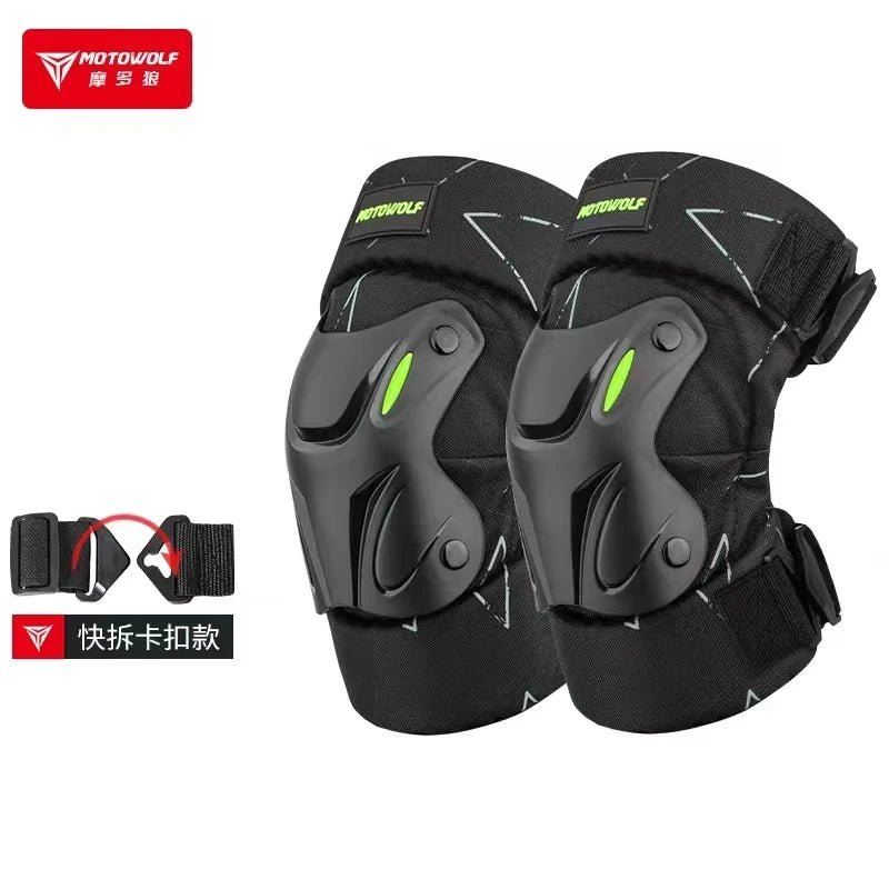 ឈុតការពារកែងដៃម៉ូតូ Four Seasons Motowolf ឈុតការពារជង្គង់ម៉ូតូ ការពារសុវត្ថិភាពពេលប្រណាំង ប្រឆាំងនឹងការធ្លាក់