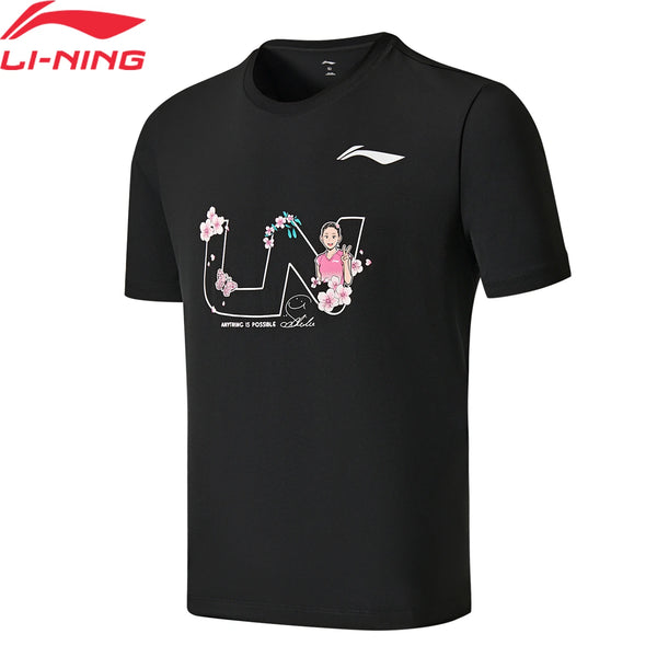 អាវយឺត Li-Ning Unisex សម្រាប់លេងវាយសី LN ស្ងួតលឿន សមល្មម អាវយឺតដៃខ្លី LiNing មានផាសុកភាព AHSWH41