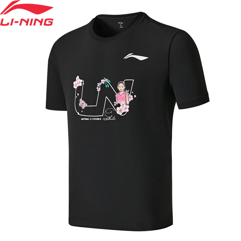 អាវយឺត Li-Ning Unisex សម្រាប់លេងវាយសី LN ស្ងួតលឿន សមល្មម អាវយឺតដៃខ្លី LiNing មានផាសុកភាព AHSWH41