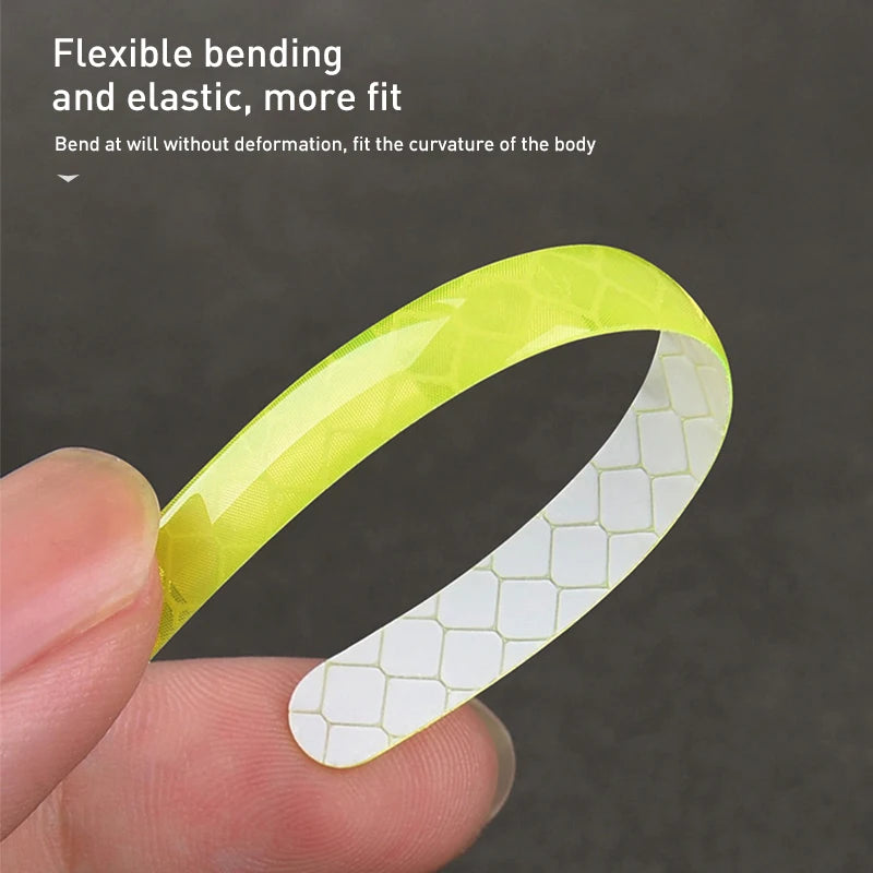 SEAMETAL 20/40PCS Car Motorcycle Wheel Reflective Strips Colorful Hub Stickers Car Styling Decal Sticker Safety Warning Tape