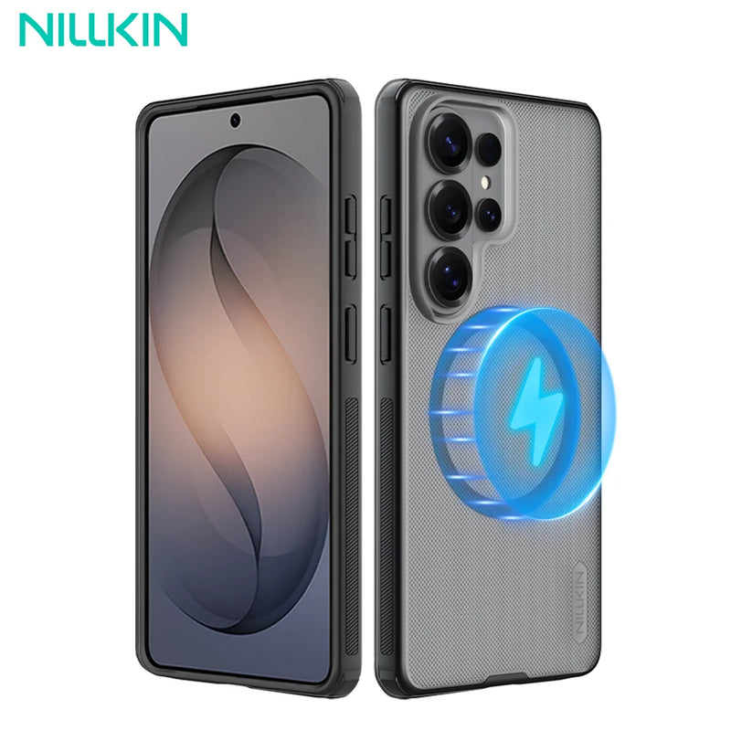 NILLKIN For Samsung Galaxy S26 Ultra Magsafe Case Super Frosted Shield Pro Magnetic Charging Back Cover For Galaxy S26/S26+ Case