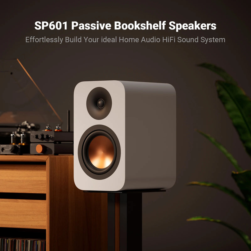 ឧបករណ៍បំពងសម្លេង Fosi Audio SP601 6Ω 160W សំឡេង Hi-Fi សម្រាប់រោងកុននៅផ្ទះ កុំព្យូទ័រលើតុ