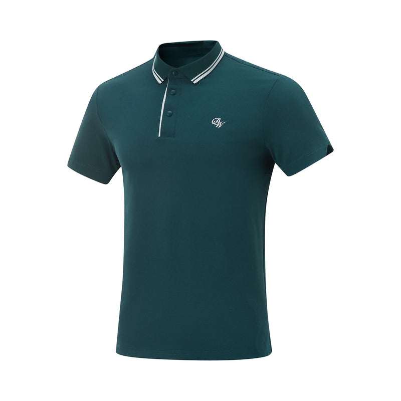 អាវយឺតបុរស Li-Ning Wade POLO កម្រិតស្ងួត 88% Polyamide 12% Elastane កម្រិតស្ងួត មានខ្យល់ចេញចូលបានល្អ អាវយឺតកីឡា LiNing APLV007