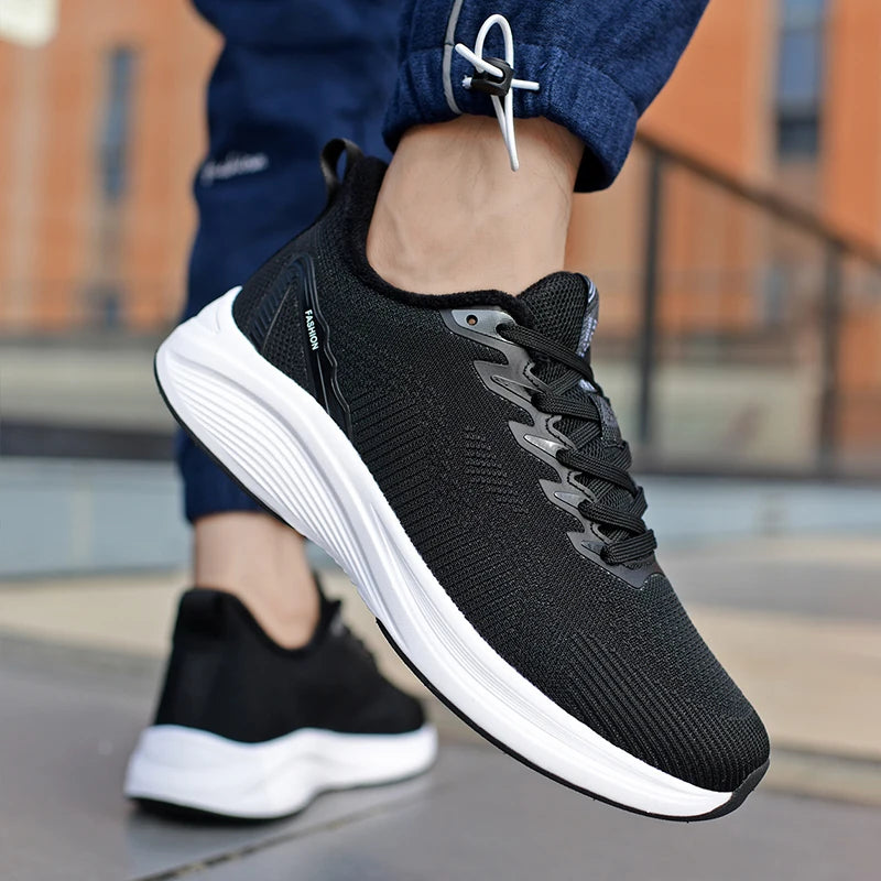 Mens Running Shoes Autumn Winter 2025 New Cotton Warm Couple Sneakers Fashion Casual Travel Tennis Shoes for Men
