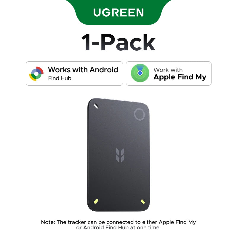 UGREEN FineTrack Slim Duo Smart Item Tracker Dual System Compatible with iOS Android Global Tracking 5 Years Bluetooth Finder