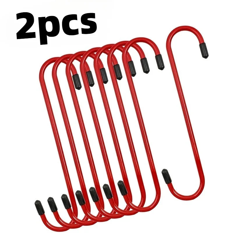 2pcs S-shaped brake Pad Hook,Brake Caliper Hanger Hooks, Durable Steel,for Automotive Work on Brake Axle and Suspesion Systems