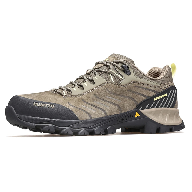 HUMTTO Hiking Shoes Mens Luxury Designer Climbing Trekking Sneakers for Men Genuine Leather Outdoor Sports Safety Work Man Boots