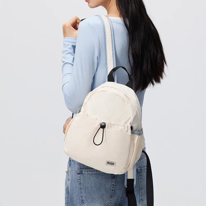 Semir Women Backpack Contrast Strap Lightweight Commuter Casual Style Daily Travel Student Carry Bag Daily Wear 2026