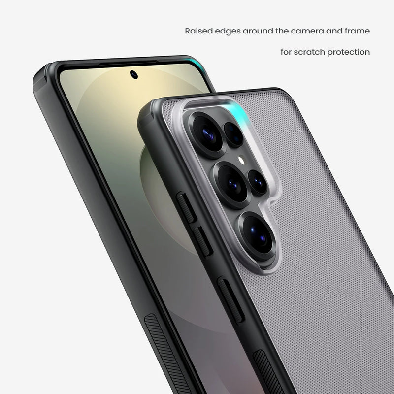 NILLKIN For Samsung Galaxy S26 Ultra Case Super Frosted Shield Pro Soft TPU Frame Transparent Back Cover For Samsung S26/S26+