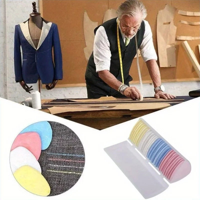 Erasable Chalk Set  for Tailoring, Patchwork, DIY Sewing Ideal for Clothing Alterations Fabric MarkingSewing Knitting Supplies