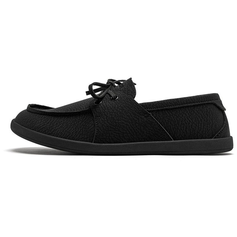 HOBIBEAR Women Wide Toe Loafers Barefoot Artificial Leather Slip on Shoes Lightweight Comfortable Flats Shoes