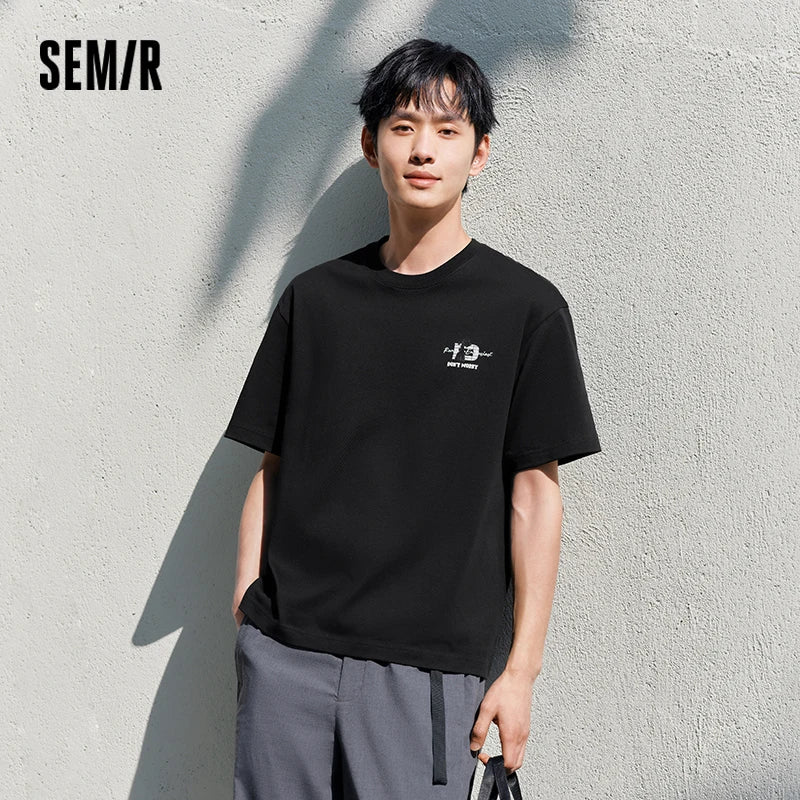 Semir Mens Tshirt 2026 American Style Cute Animal Printed Antibacterial New Arrival Casual Soft