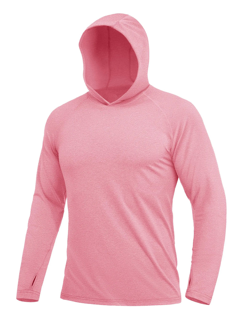TACVASEN UPF 50+ Sun Protection Hoodie Shirts Men's Long Sleeve T-shirts Lightweight Quick Dry Pullovers Swim Fishing Tee Tops