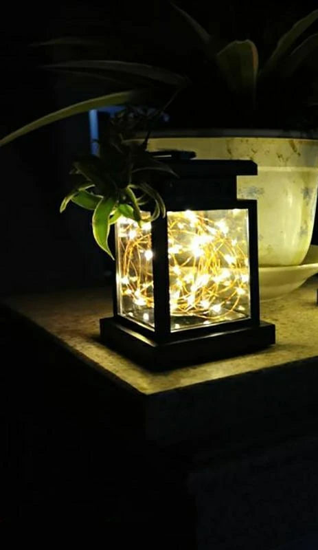 ភ្លើងសូឡា ភ្លើងខ្សែ LED ក្រៅផ្ទះ ចង្កៀងការពារទឹក ចង្កៀងព្យួរសួនច្បារ ភ្លើងតុបតែងទេសភាពក្រៅផ្ទះ ភ្លើងសួនច្បារ យានដ្ឋាន ទីធ្លាផ្ទះ