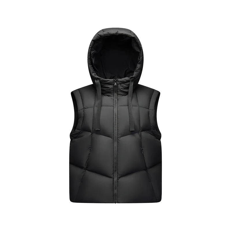 Semir Women Down Vest 90 Percent Down Fill Water Repellent Panel Design Solid Color Hooded Minimal Design 2026 New
