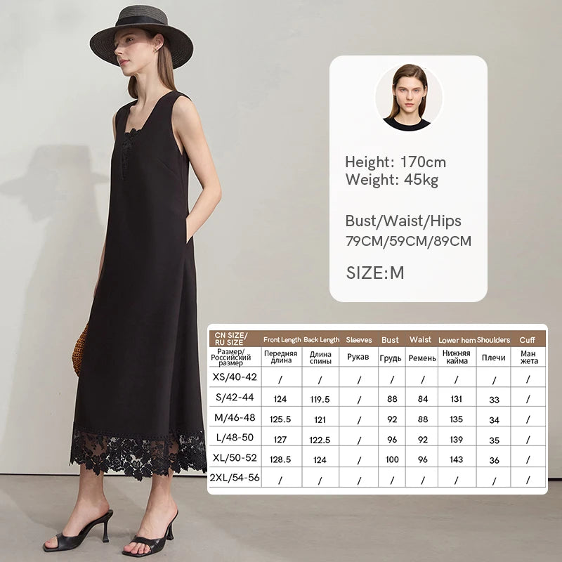 រ៉ូប AMII Minimalist Office Lady Camisole សម្រាប់នារី រដូវក្តៅថ្មី ឆ្នាំ២០២៥ រ៉ូបវែង រលុង ដៃវែង ម៉ូដសម្រាប់នារី 12552041