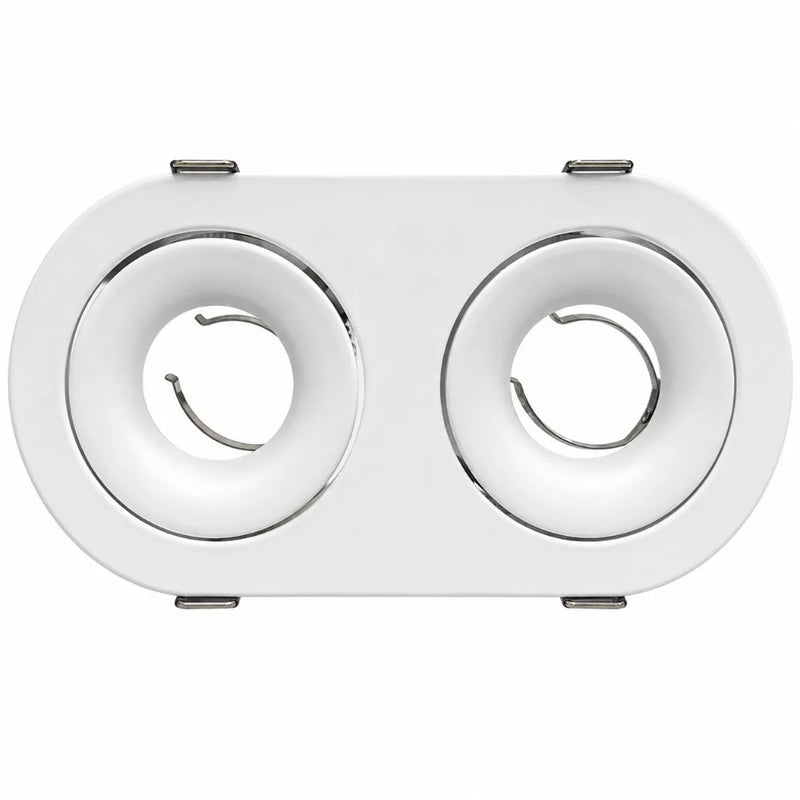 ចង្កៀងបំភ្លឺ JOYINLED ฝังក្នុងរន្ធ LED Downlight តង្កៀបសម្រាប់ដាក់អំពូល GU10/MR16 សម្រាប់ទ្រជើងចង្កៀងពិដានក្នុងផ្ទះ ស៊ុមចង្កៀងបំភ្លឺពិដានដែលអាចជំនួសបាន