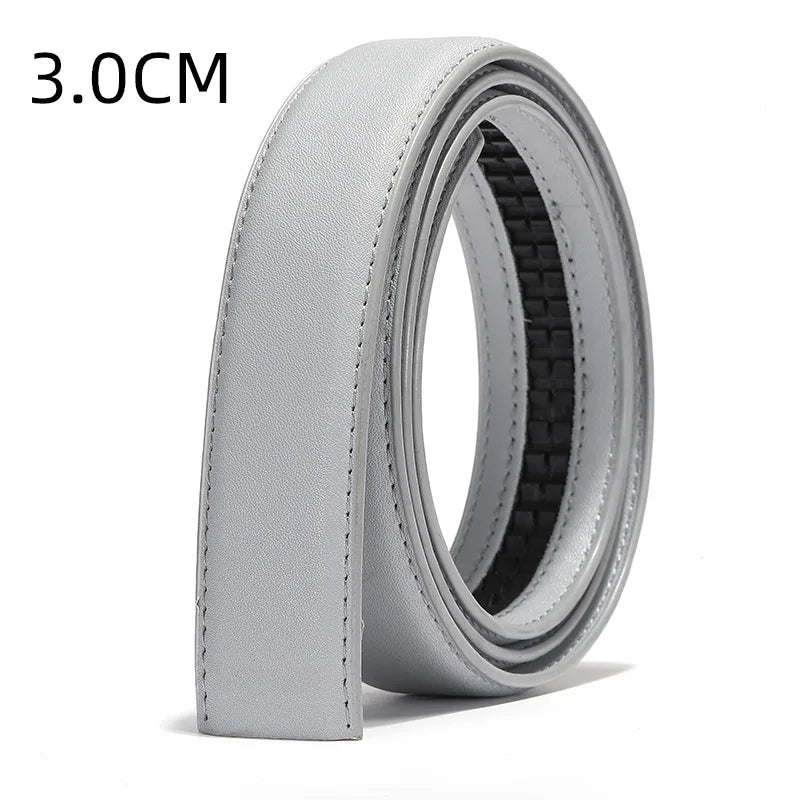 2.4cm 3.0cm 3.5cm Width Available,PU Automatic Buckle Strip Yellow Belt Gray Belt Blue Green Belts (No Belt Metal Buckle) 2026