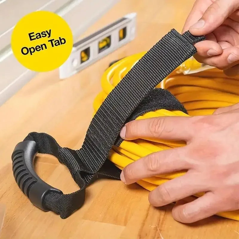 Cord Cleaning Holder Wire Manager With Rotating Buckle Nylon Heavy Cord Storage Strap For Power Cord Management Cable Hose