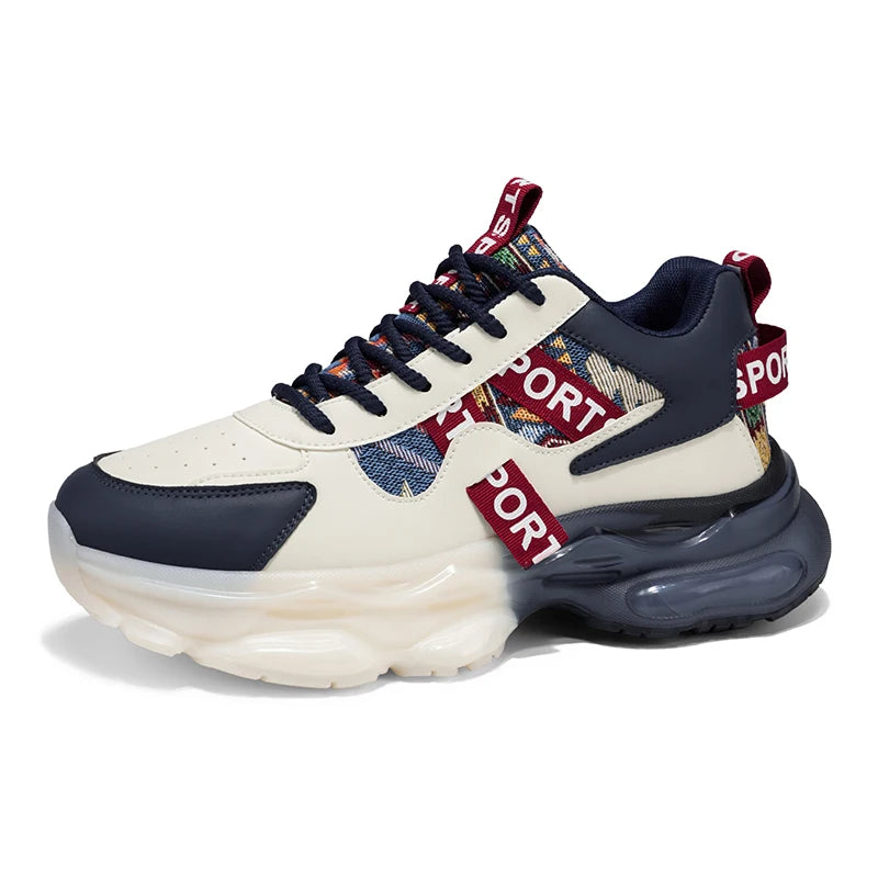 Men's breathable casual sneakers four seasons soft sole new outdoor racing running shoes students lightweight speed sports shoes