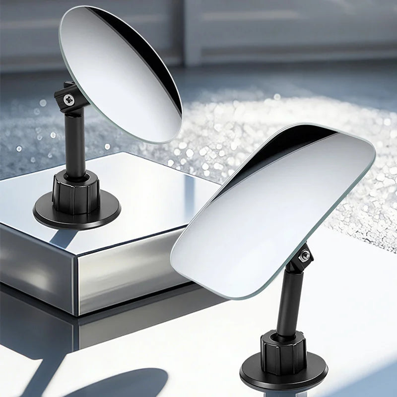 SEAMETAL 2pcs Car Blind Spot Rear View Mirror Wide Angle 360 Degree Adjustable Car Rear View Side Mirrors for Car Accessories