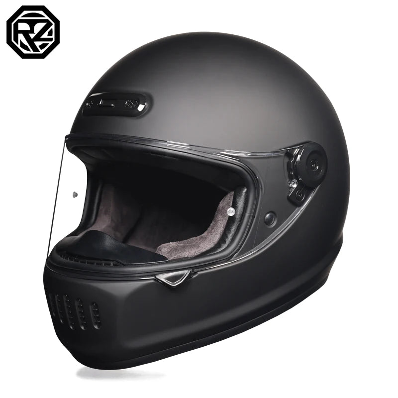 2025 Latest Motorcycle Full Face Retro Helmet for Men and Women Cruise Motorcycle Cafe Full Face Helmet ORZ-811