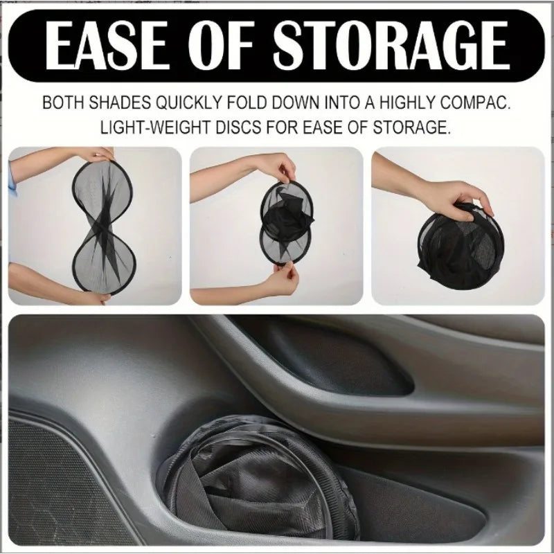 2/4PCS Car Sunshade Sun UV Protection, Sun Shade for Car Window, Car Window Shade with 4 Suction Cups, Universal Automotive