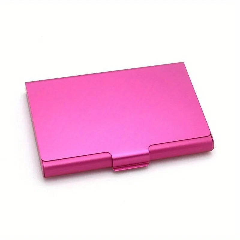 1pc Creative Business Card Case Holder Men Business Card Holder Card Metal Wallet, Professional Accessory,Sleek Design.