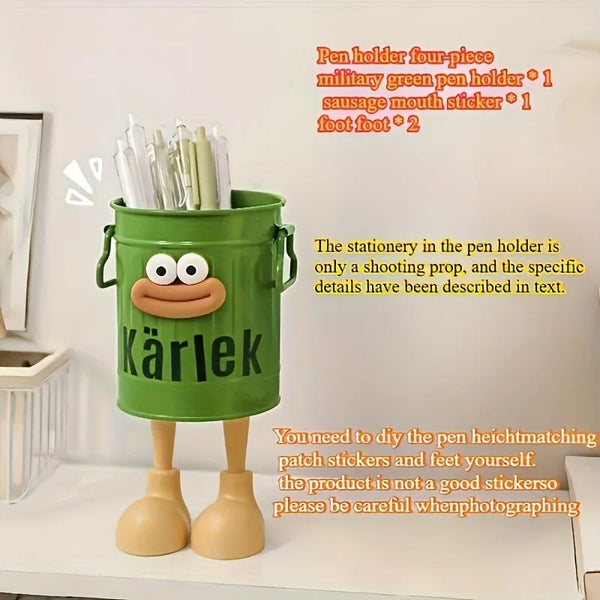 1pcs Cartoon Sausage-Shaped Pen Holders,Home Study Stationery Rack, Desktop Storage Container,Ideal Gift for Home Study Supplies