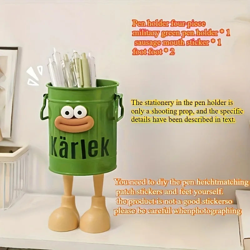 1pcs Cartoon Sausage-Shaped Pen Holders,Home Study Stationery Rack, Desktop Storage Container,Ideal Gift for Home Study Supplies