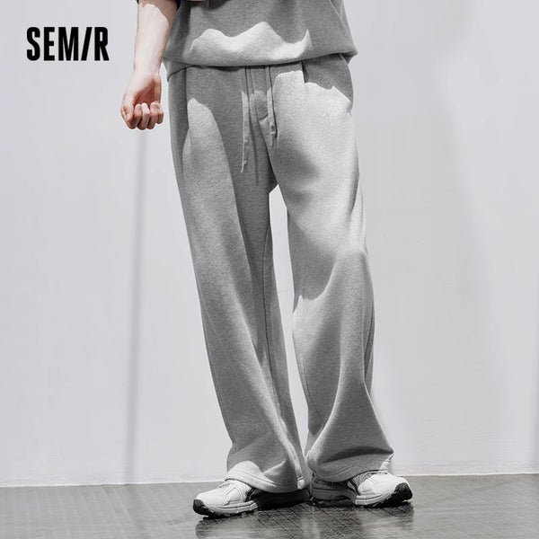 ខោ Semir សម្រាប់នារី រលុង ជើងត្រង់ ធ្ងន់ ខ្យល់ចេញចូលបានល្អ ឆ្នាំ២០២៦ រដូវរងាថ្មី ស្លៀកប្រចាំថ្ងៃ ស្ទីលធម្មតាសម្រាប់ទីក្រុង