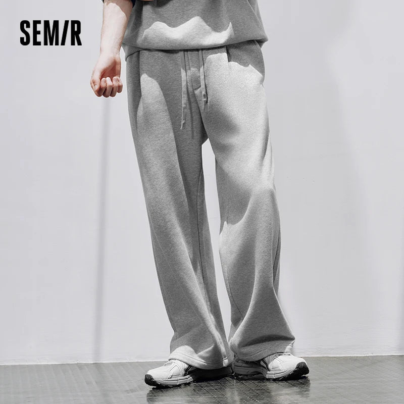Semir Women Casual Pants Loose Fit Straight Leg Heavyweight Breathable 2026 New Winter Daily Wear Urban Casual Style