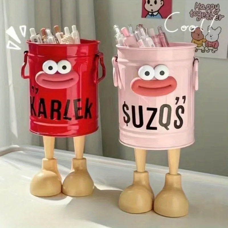 1pcs Cartoon Sausage-Shaped Pen Holders,Home Study Stationery Rack, Desktop Storage Container,Ideal Gift for Home Study Supplies