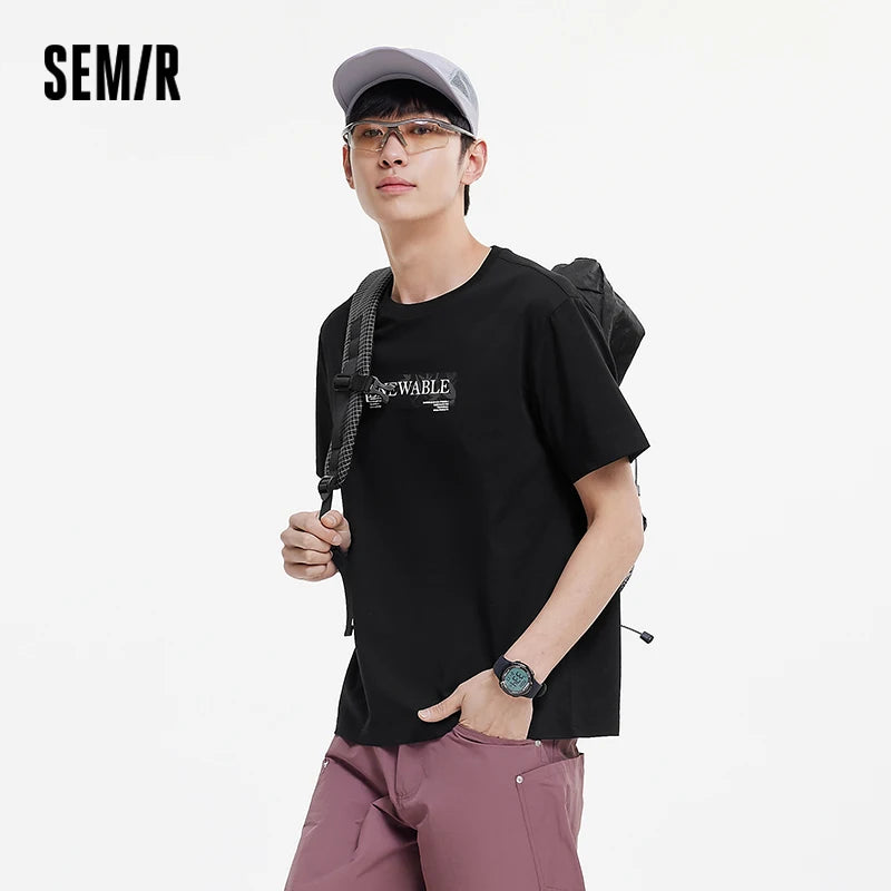 Semir Mens Tshirt 2026 Moisture Wicking Quick Dry Antibacterial Printed New Arrival Casual Soft Daily Wear