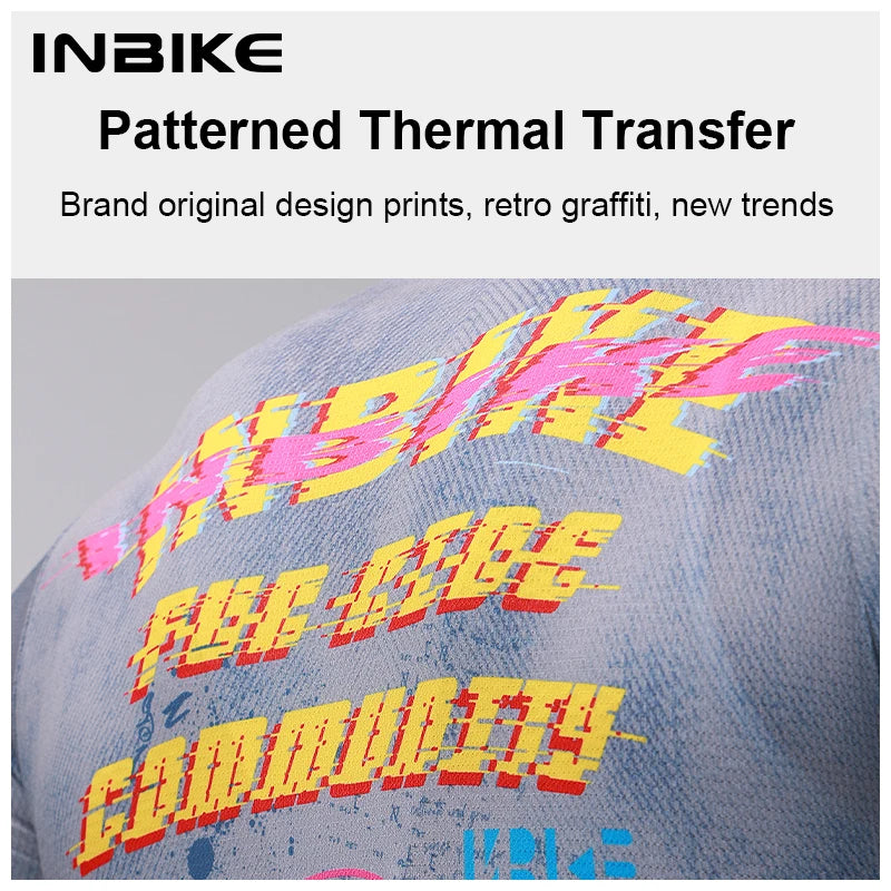 INBIKE Professional Cycling Jersey Men Short Sleeve Lightweight Road Bike MTB Clothing Elastic Cycling Wear Man Cycling Maillot
